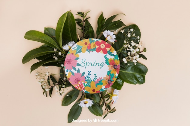 PSD round spring mockup