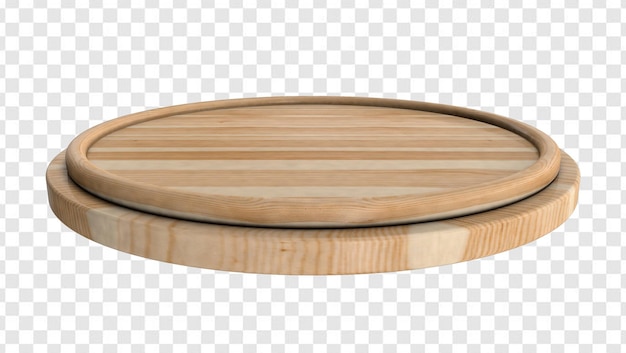 Un vassoio di legno rotondo con una parte superiore rotonda che dice un piatto di legno, download png hd