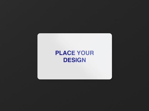 PSD 丸みを帯びた名刺のモックアップ