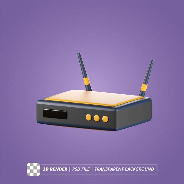 Router 3d Renderują Pojedyncze Obrazki