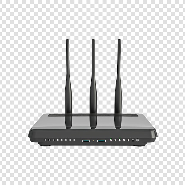 PSD router geïsoleerd op een transparante achtergrond