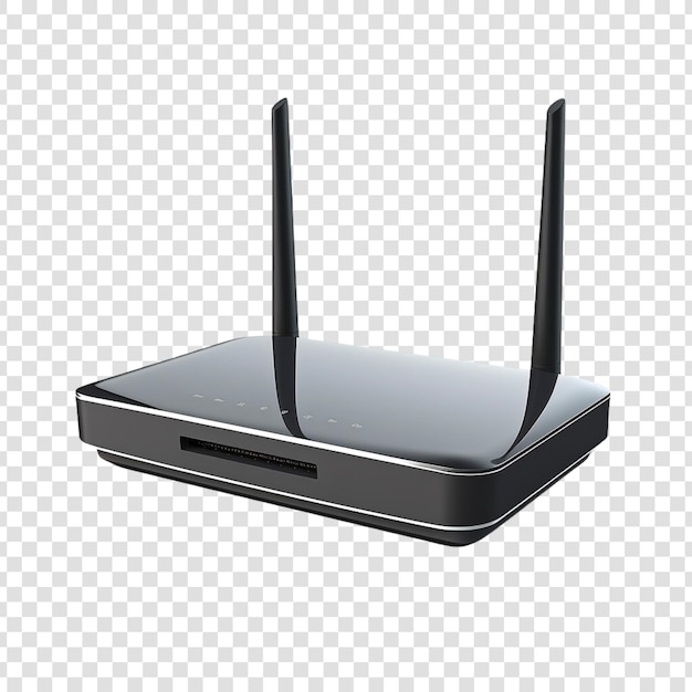 PSD router isolated on a transparent background