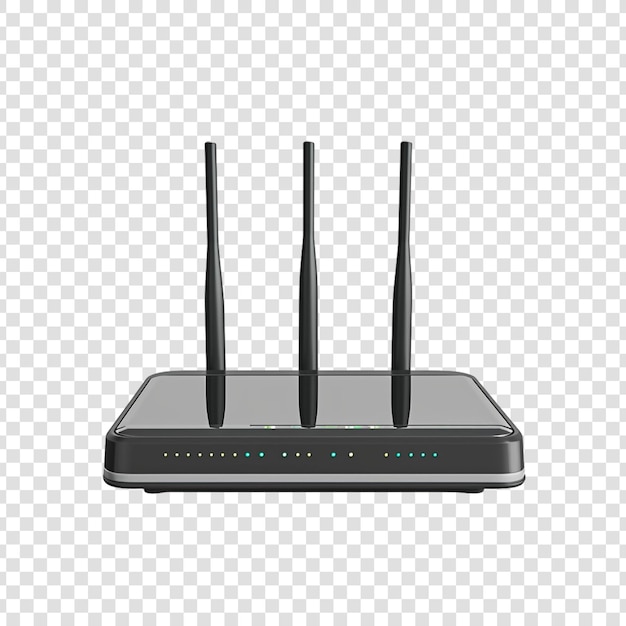 PSD router izolowany na przezroczystym tle