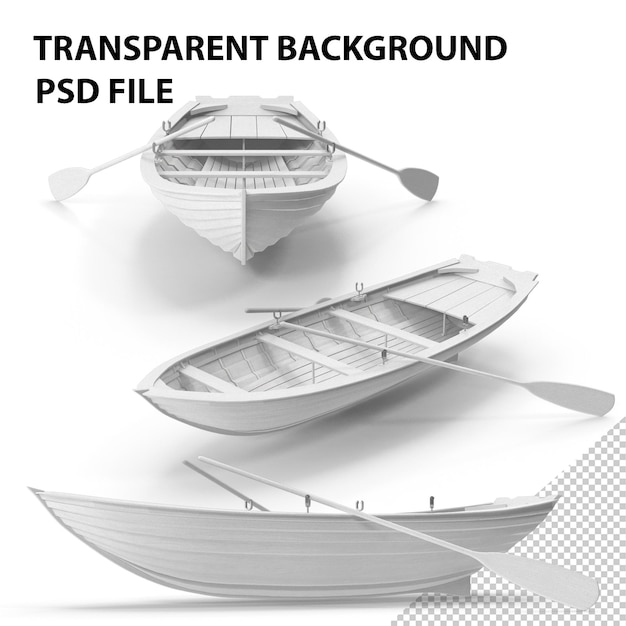 PSD row boat png