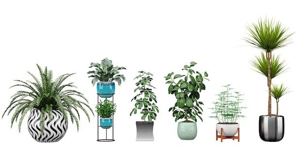 A row of plants with one that says'green'on it