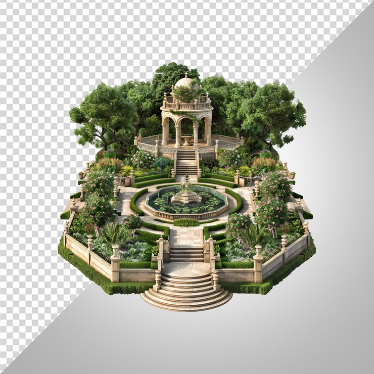 PSD royal gardens png