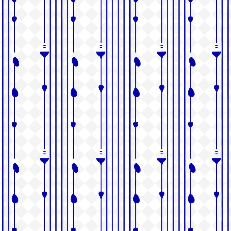 PSD royal stripe pattern with golf club icon and varying widths nature inspired abstract outline art