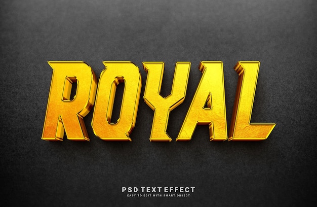 Royal text effect