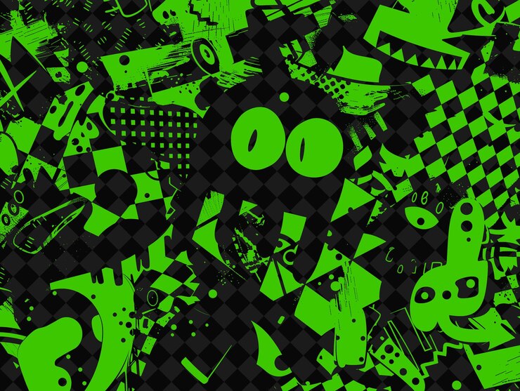 PSD rozdrobnione plastikowe zabawki z zniekształconymi teksturami i kreskówkowe cha creative texture background designs