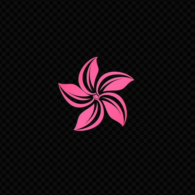 Roze bloem op een zwarte achtergrond