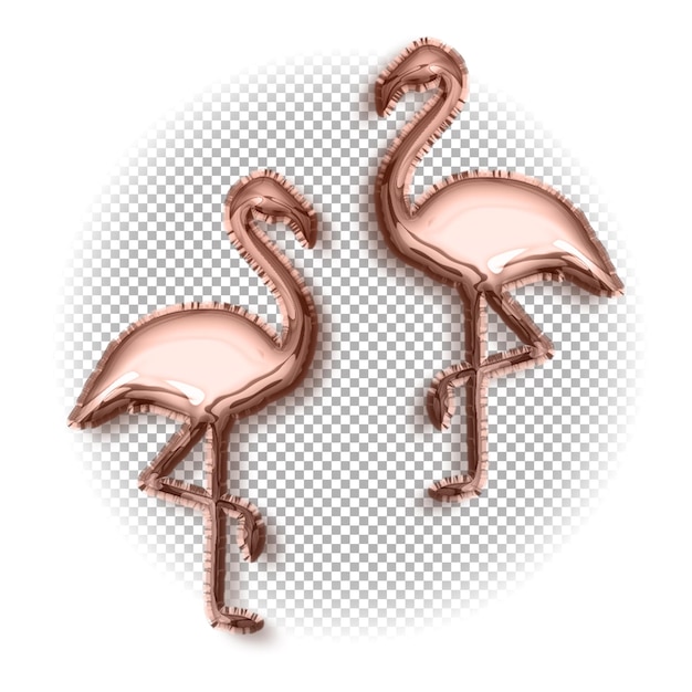 PSD roze flamingo op een transparante achtergrond.