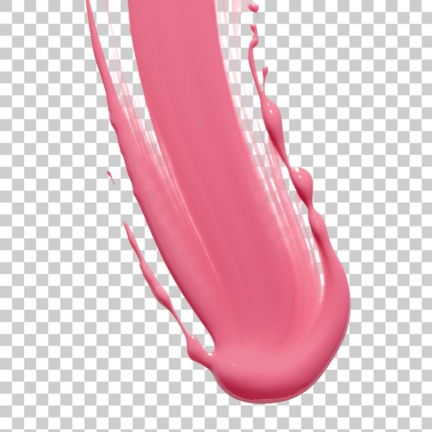 PSD roze mat lipgloss monster geïsoleerd op doorzichtige achtergrond png