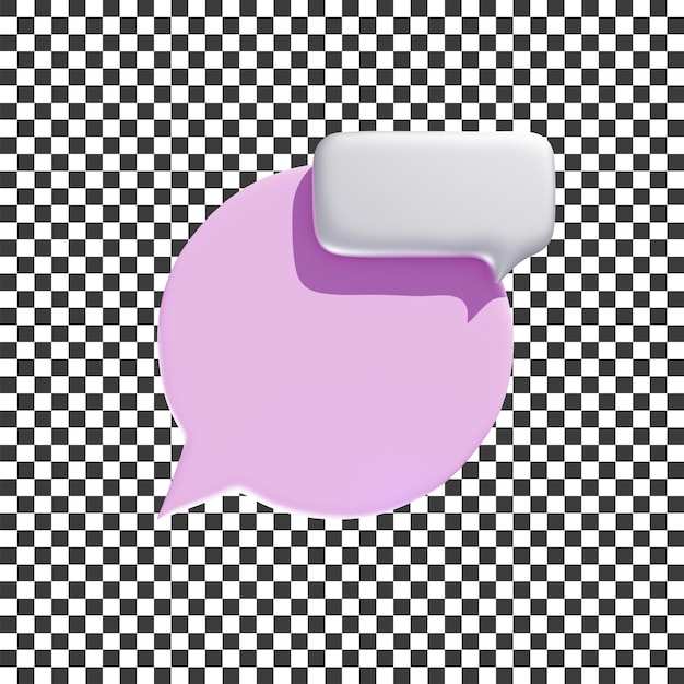 roze minimalistische chat bubble tekst icoon