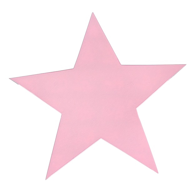 PSD roze stervorm van karton met textuur