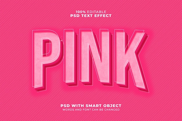Roze teksteffect