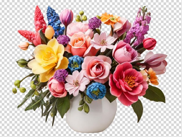 PSD rozenbloemen en bladeren png