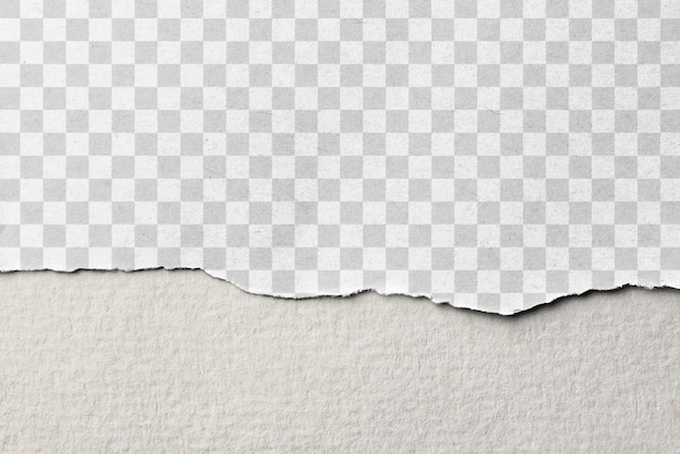 Rozerwany papier png mockup biały projekt