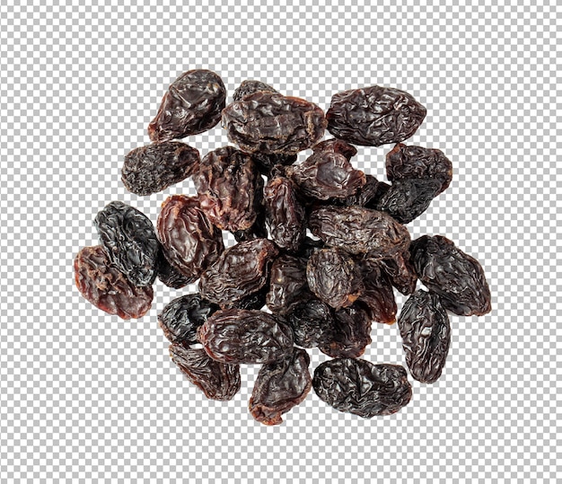 Rozijnen geïsoleerd op alfalaag