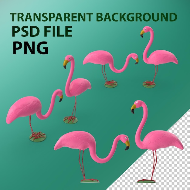 Różowy Flamingo Dekoracja trawnika PNG