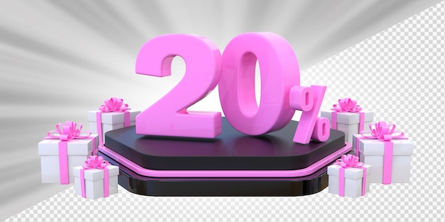 Różowy Podium Z 20% Zniżką Na Produkt