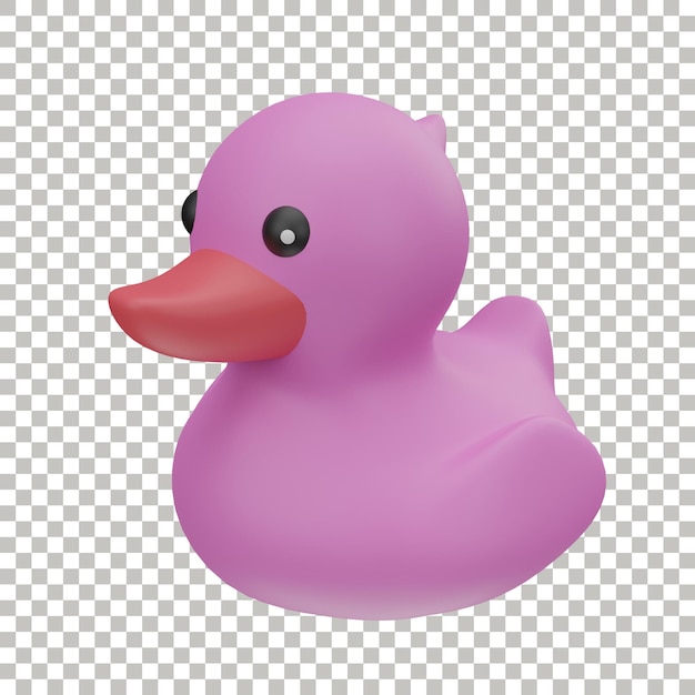 PSD rubber duck toy isolated