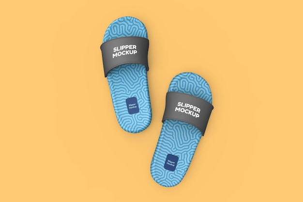 Rubber Flip Flop Slippers Display Mockup