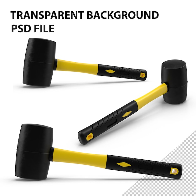 PSD rubber mallet png