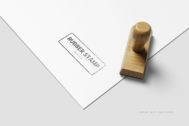 Rubber stamp mockup