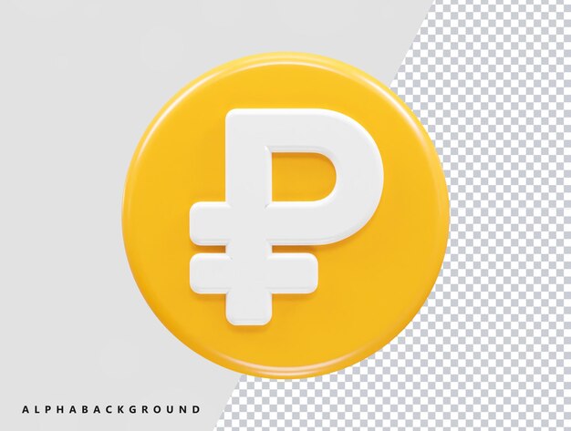 Ruble icon rendering element transparent