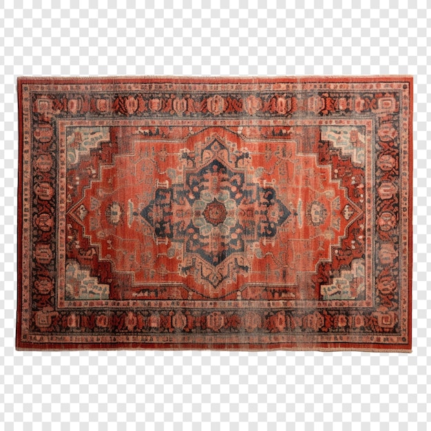 PSD rug isolated on transparent background