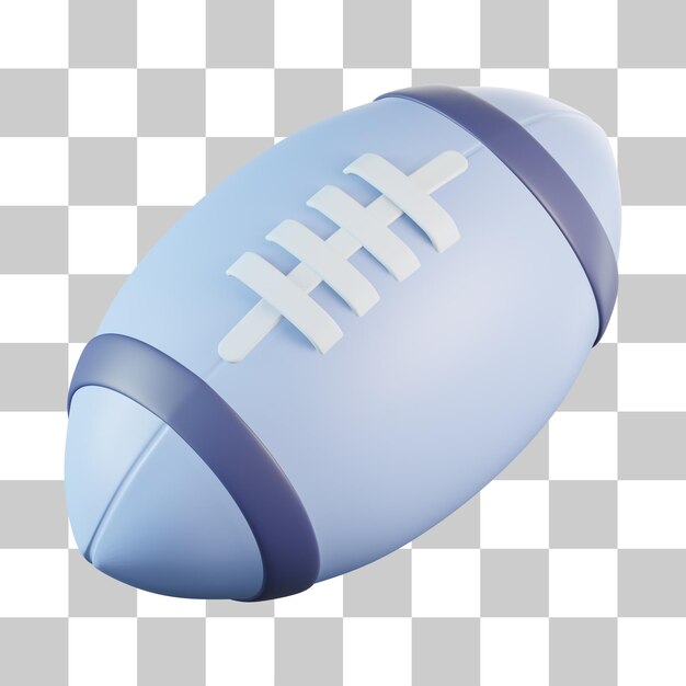 PSD rugby ball equipment 3d icon