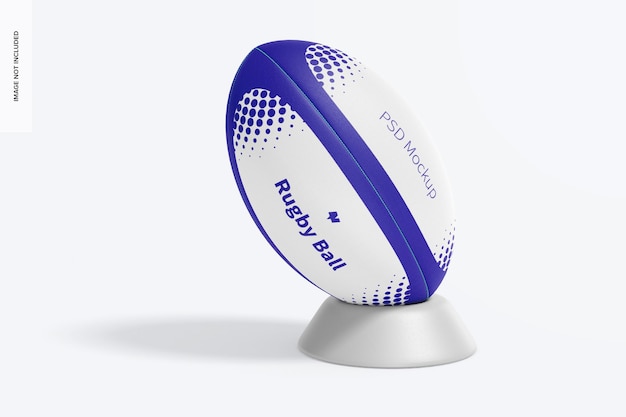 Rugby Ball Mockup, Front View