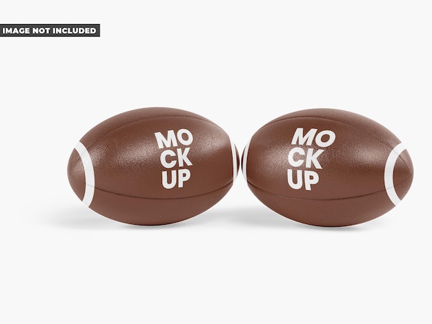 Rugby ball mockup