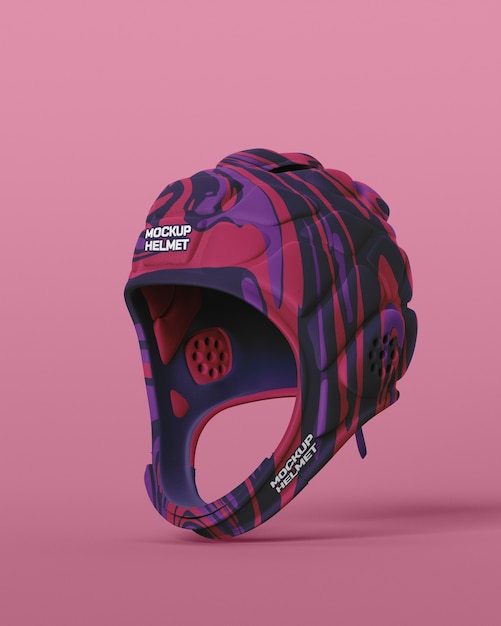 PSD rugby helmet mockup