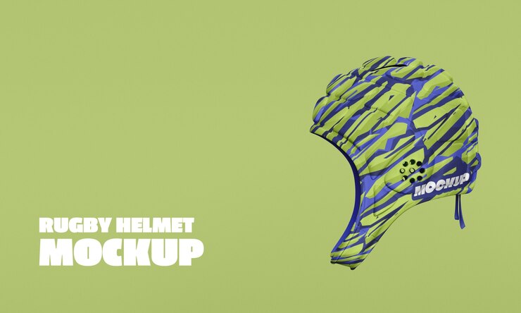 PSD rugby helmet mockup