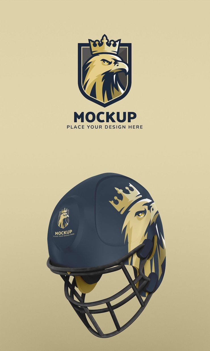 PSD rugby helmet mockup