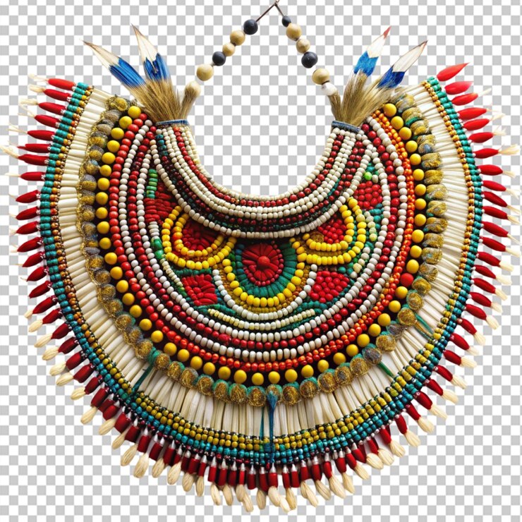 PSD rukai tribal decoration maolin for timkat festival on transparent background