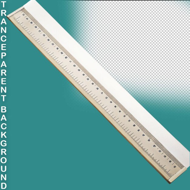 PSD ruler on isolated on transparent background