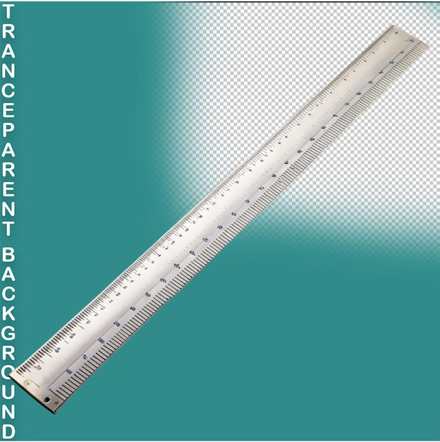 PSD ruler on isolated on transparent background