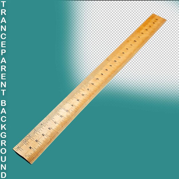 PSD ruler on isolated on transparent background