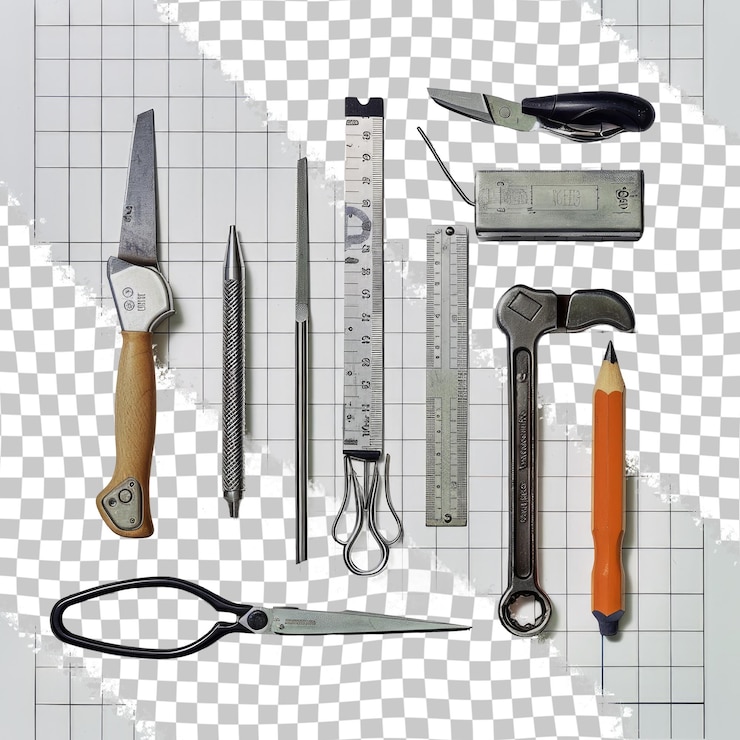 PSD a ruler with the number 8 on it