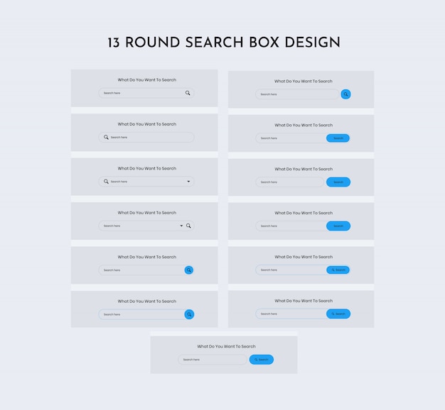 Rund søgning web ui kit