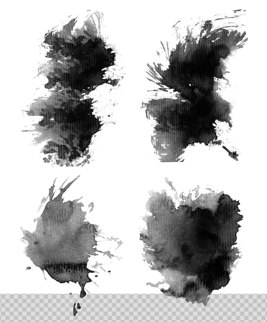 Rund svamp, tynn artistpensel, kort bakgrunn, miks, høy detalj, abstrakt vektor bakgrunnsmikssett