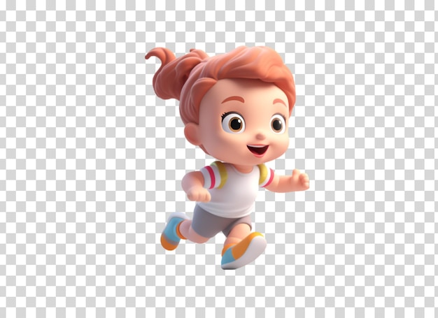 Running on isolated on transparent png background