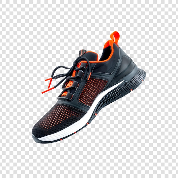 PSD running shoes or sneakers on a transparent background