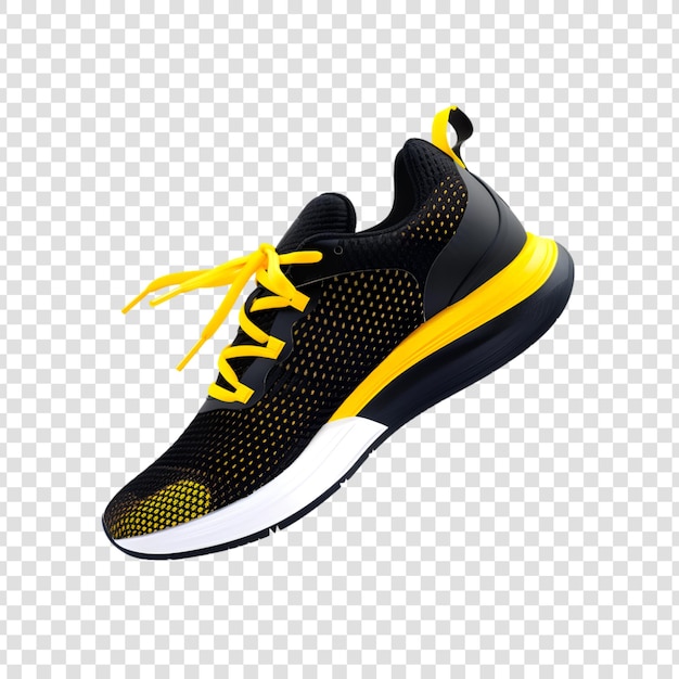 PSD running shoes or sneakers on a transparent background