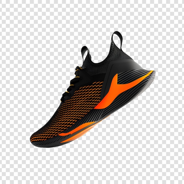 PSD running shoes or sneakers on a transparent background
