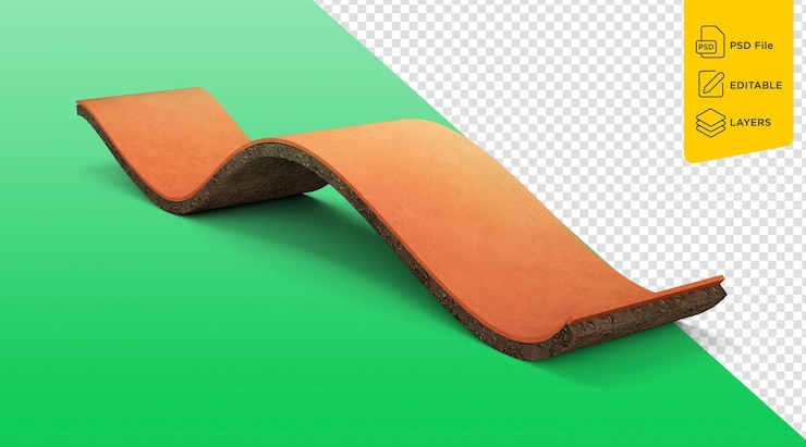 PSD running track with soil land geology cross section cut away with empty sport track 3d illustration