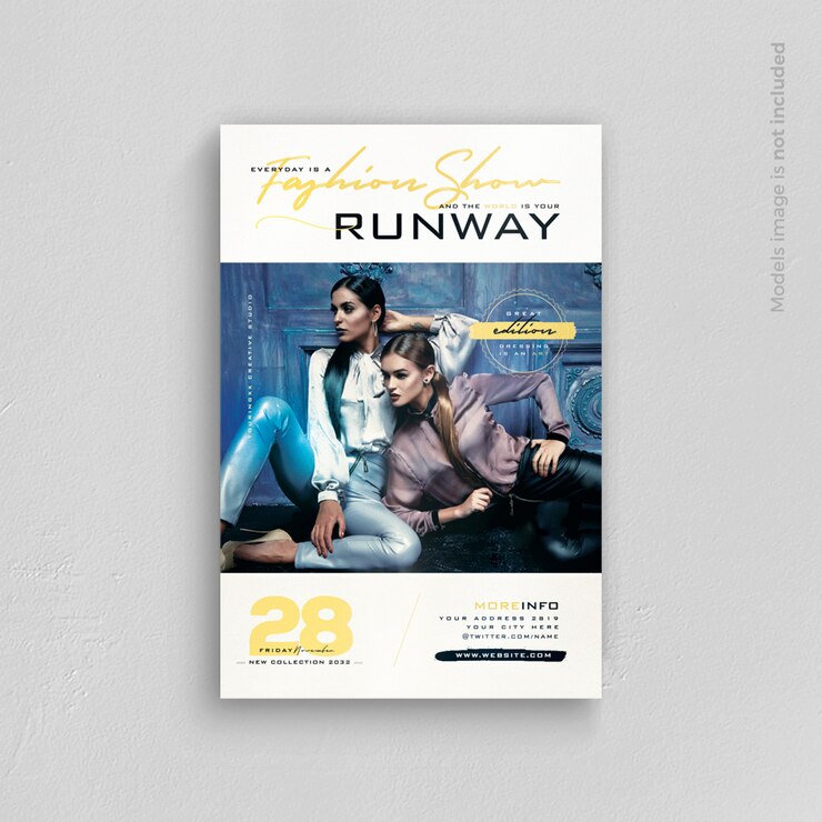 PSD runway flyer template