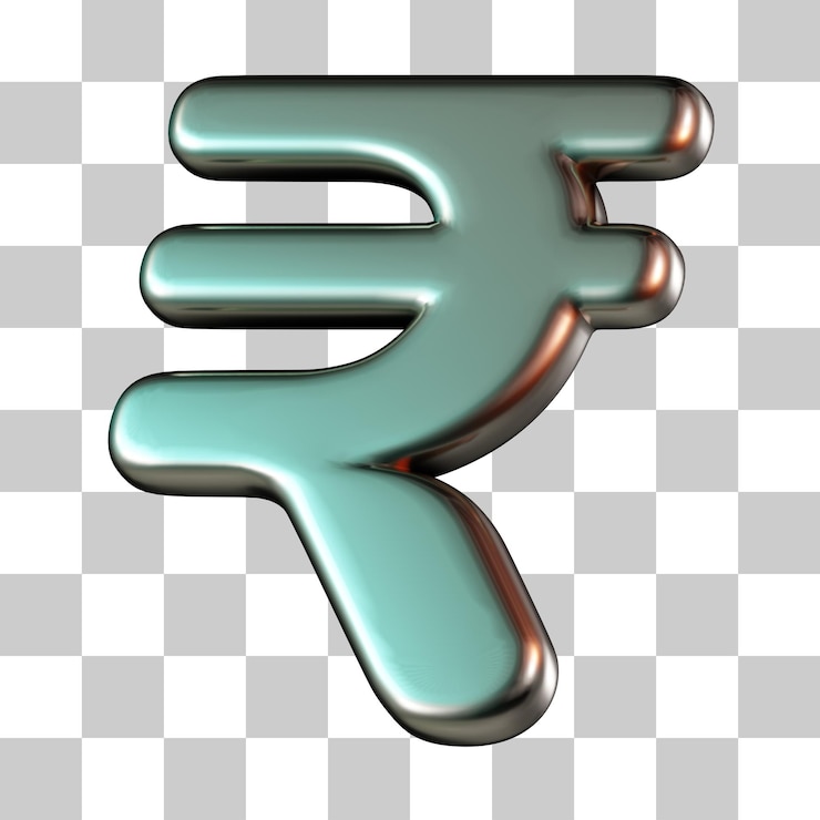 PSD rupee currency 3d icon